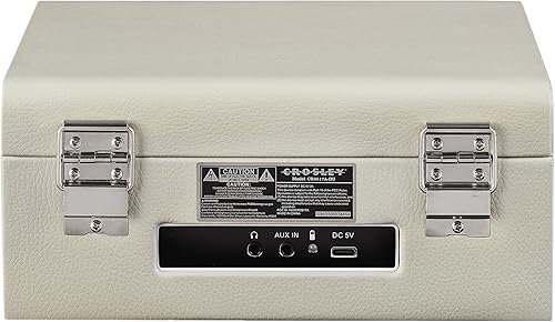 Miniatura 9 de Crosley CR3517A-DU Voyager - Reproductor de CD portátil retro con altavoces estéreo Bluetooth y radio FM, duna