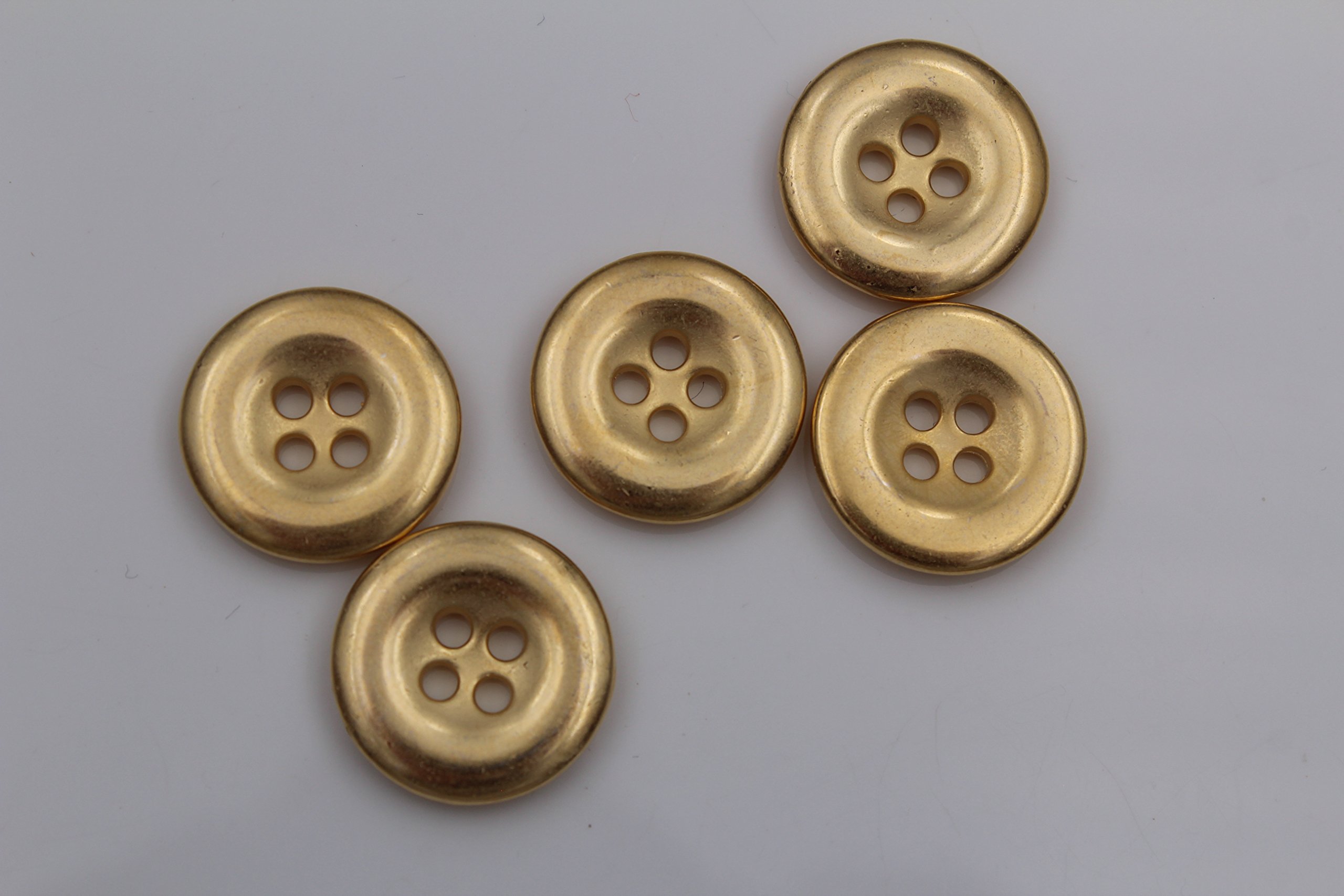 Wit-bronzen knoop (15mm) - Seegers Fournituren