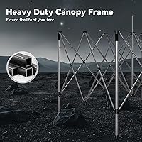 Vista 4 de COBIZI toldo emergente de 10x20 pies, resistente, con 6 paredes laterales, fácil de montar, para eventos comerciales al aire libre, 100%