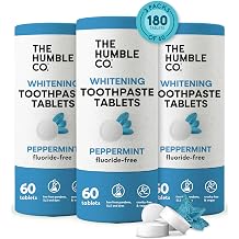 The Humble Co. Chewable Toothpaste Tablets, Fluoride-Free - Peppermint