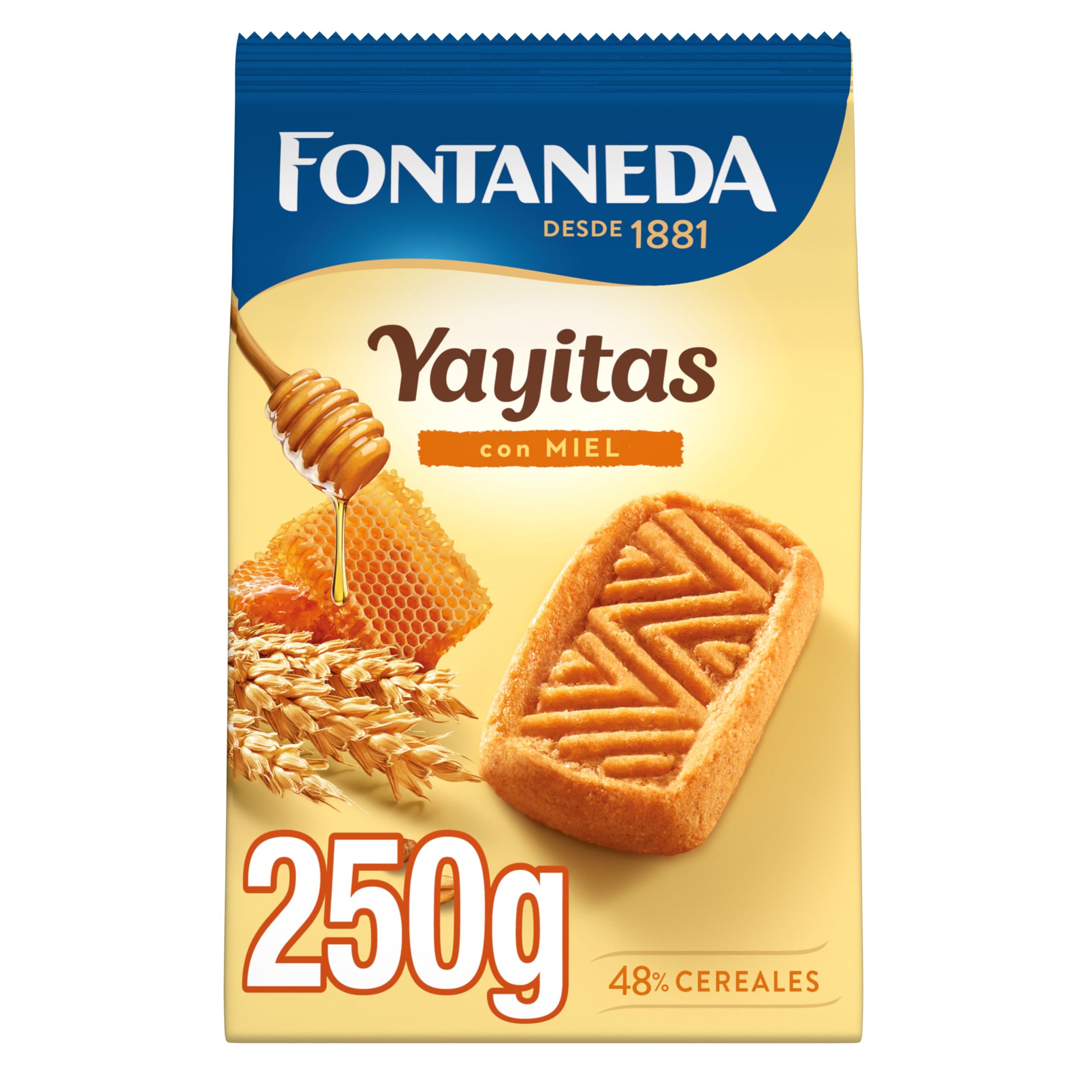 Fontaneda Yayitas Galletas con Miel, Deliciosas y Crujientes, deliciosas para Desayuno, 250 g