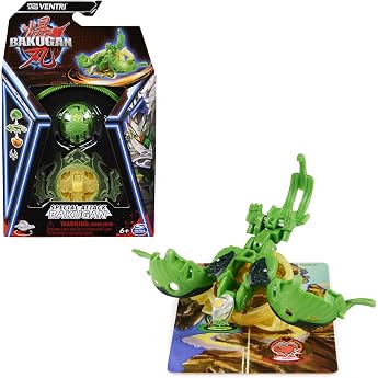 Bakugan, Special Attack Ventri, Customizable and Rotating Collectible Action Figure and Trading Cards, Toys for Boys and Girl