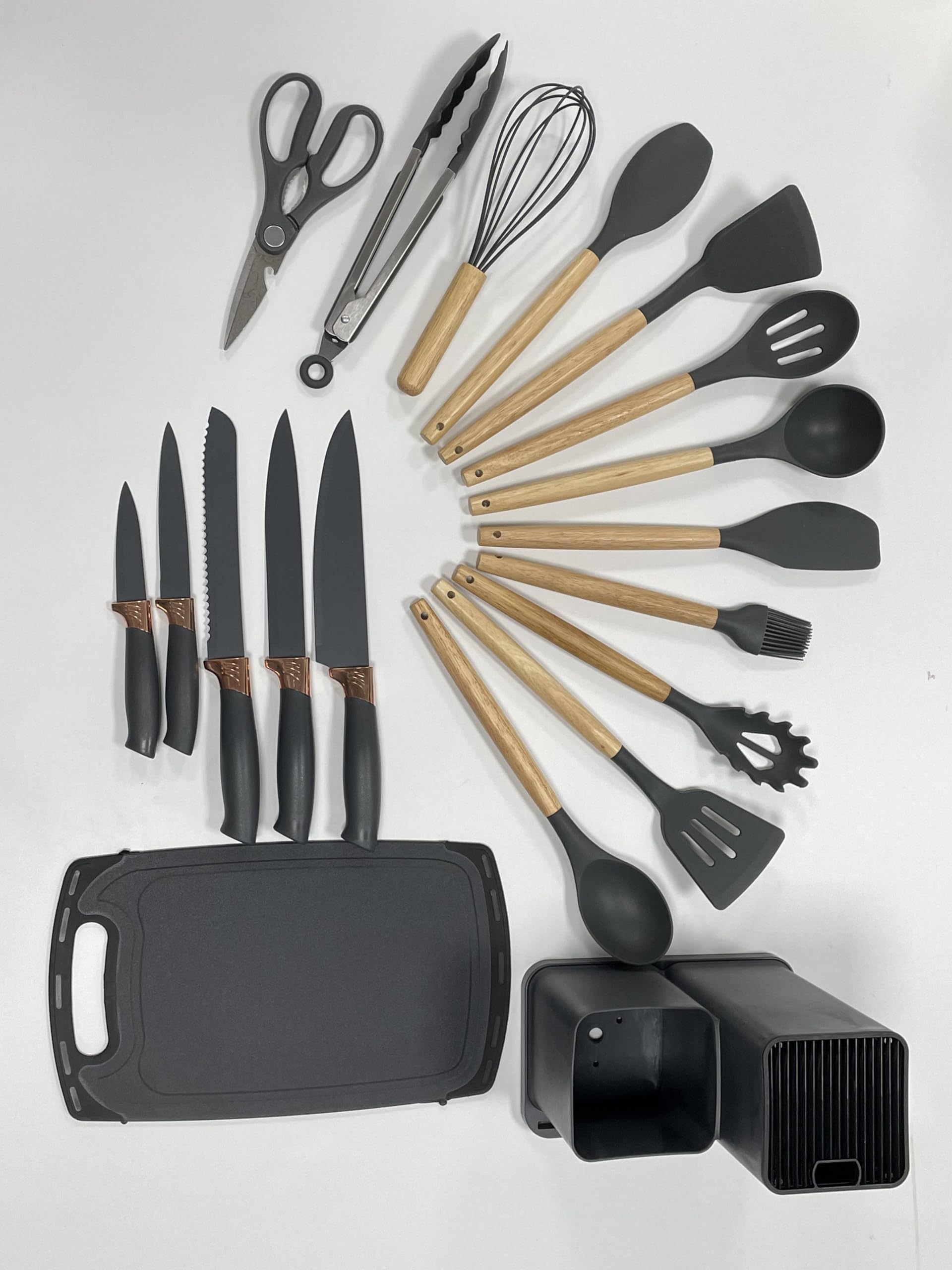 19 piezas, (negro)