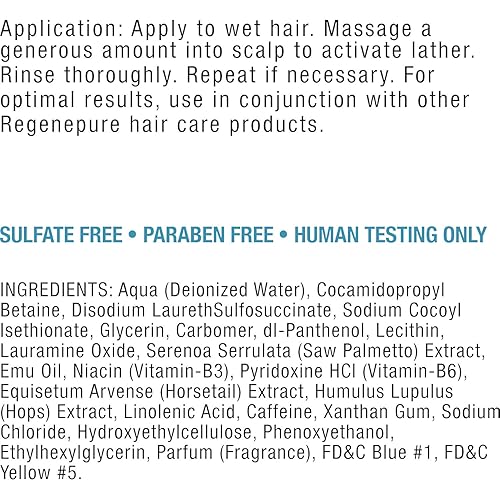 Miniatura 2 de Regenepure, Champú NT Tratamiento nutritivo, apoya un crecimiento saludable del cuero cabelludo y el cabello, 8 onzas (paquete de 2)