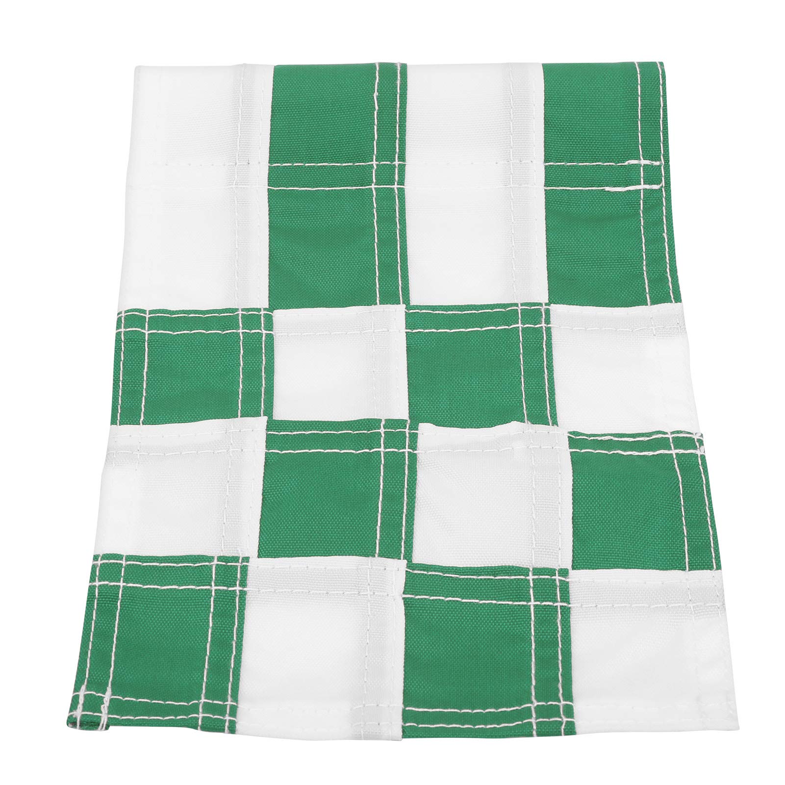 Lot de 4 drapeaux verts de golf à carreaux avec trous, pour entraînement de jardin