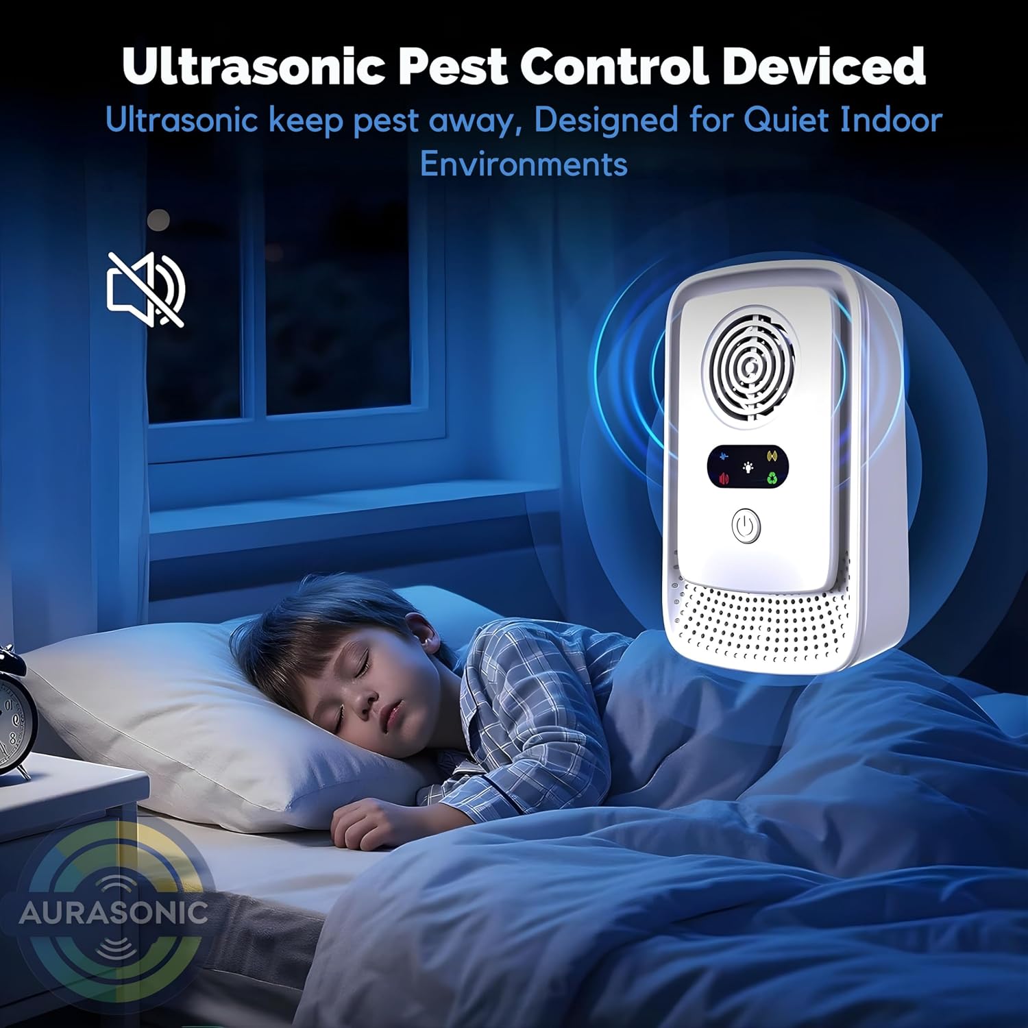 Aurasonic 2026 Upgraded Ultrasonic Pest Repeller Indoor – 6 Pack Plug-in Device for Home, Office & Warehouse
