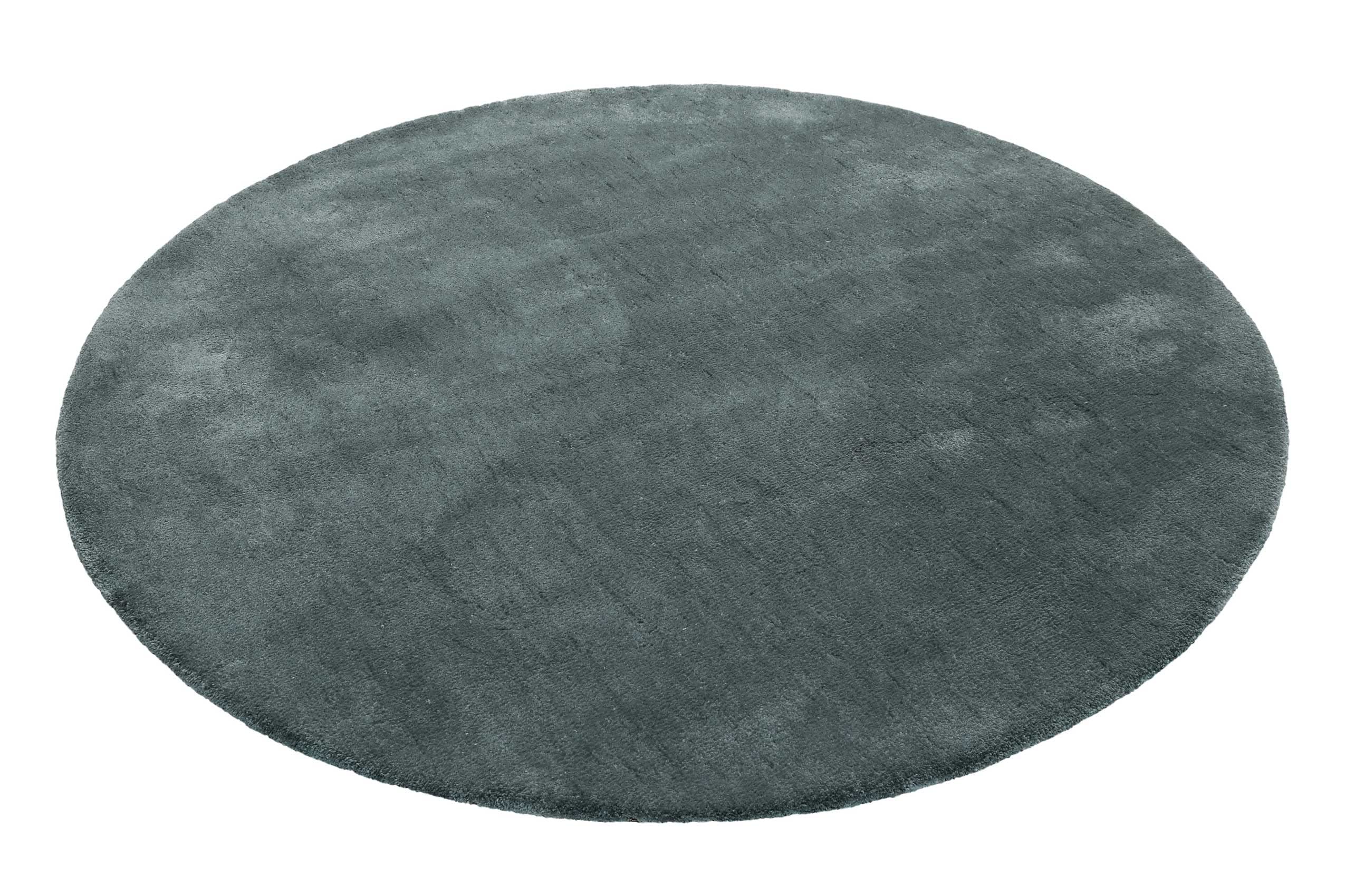 Wecon Home relaxx Hochflorteppich, 120 cm rund, grau grün
