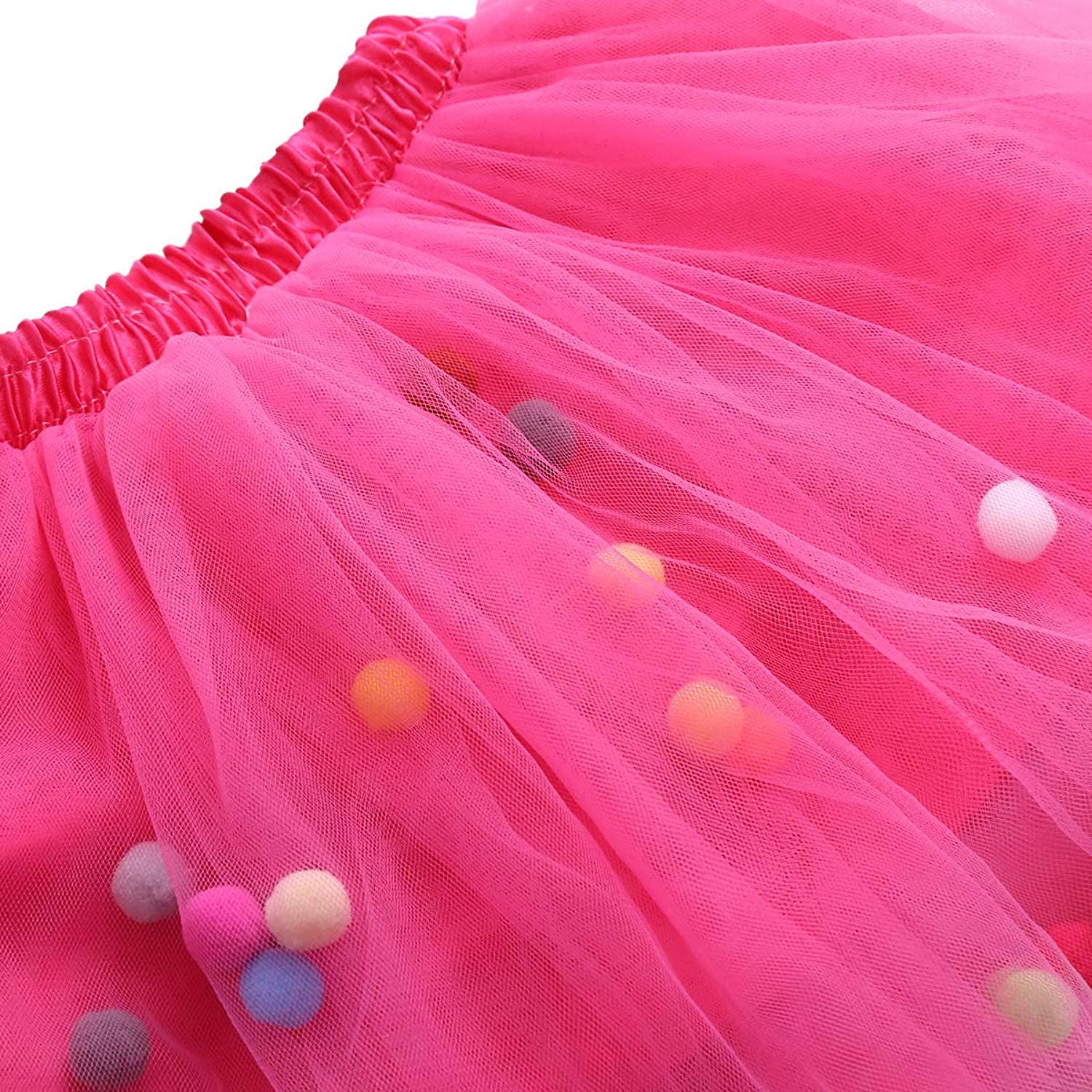 PINK WINGS Girl's Knee Length Tutu Skirt (SKIRT012_Pink_5 Years-6 Years) 1