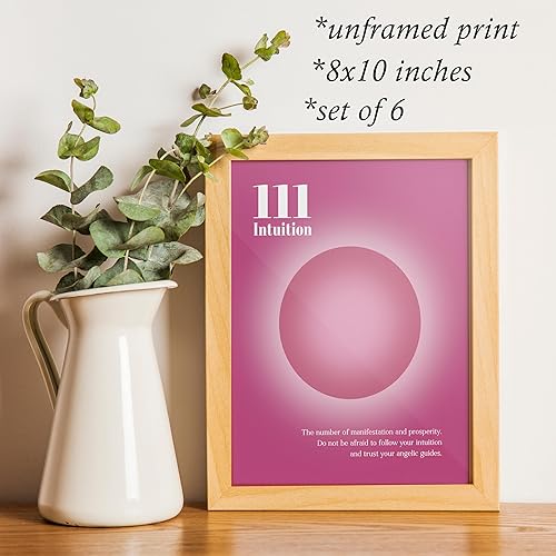 Miniatura 9 de KEUSPI Póster retro de moda Y2K Pink Gradient Aura Daily Aura Lucky You 8 Ball Queen Cherry Preppy Impresiones para decoración de dormitorio,