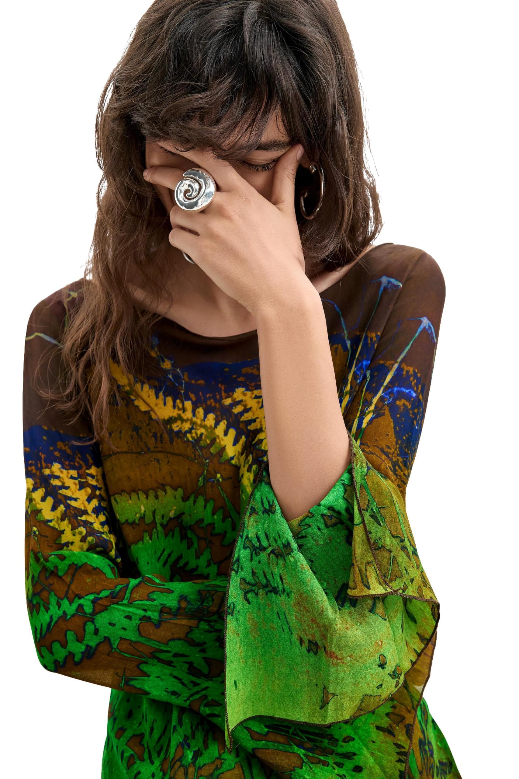 Desigual Damen Blus_Forest_lacro T-Shirt