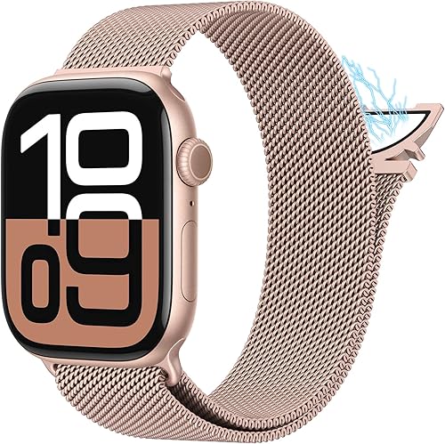 Miniatura 8 de CTYBB Paquete de 4 correas elásticas de nailon solo compatibles con Apple Watch de 157 165 173 173 173 y 173 pulgadas correas deportivas elásticas