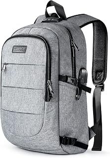 Tzowla Travel Laptop Backpack Water Resistant Anti-Theft Bag with USB Charging Port and Lock 17.3 Inch Computer Business Backpacks for Women Men College School Student Gift,Bookbag Casual Daypack
