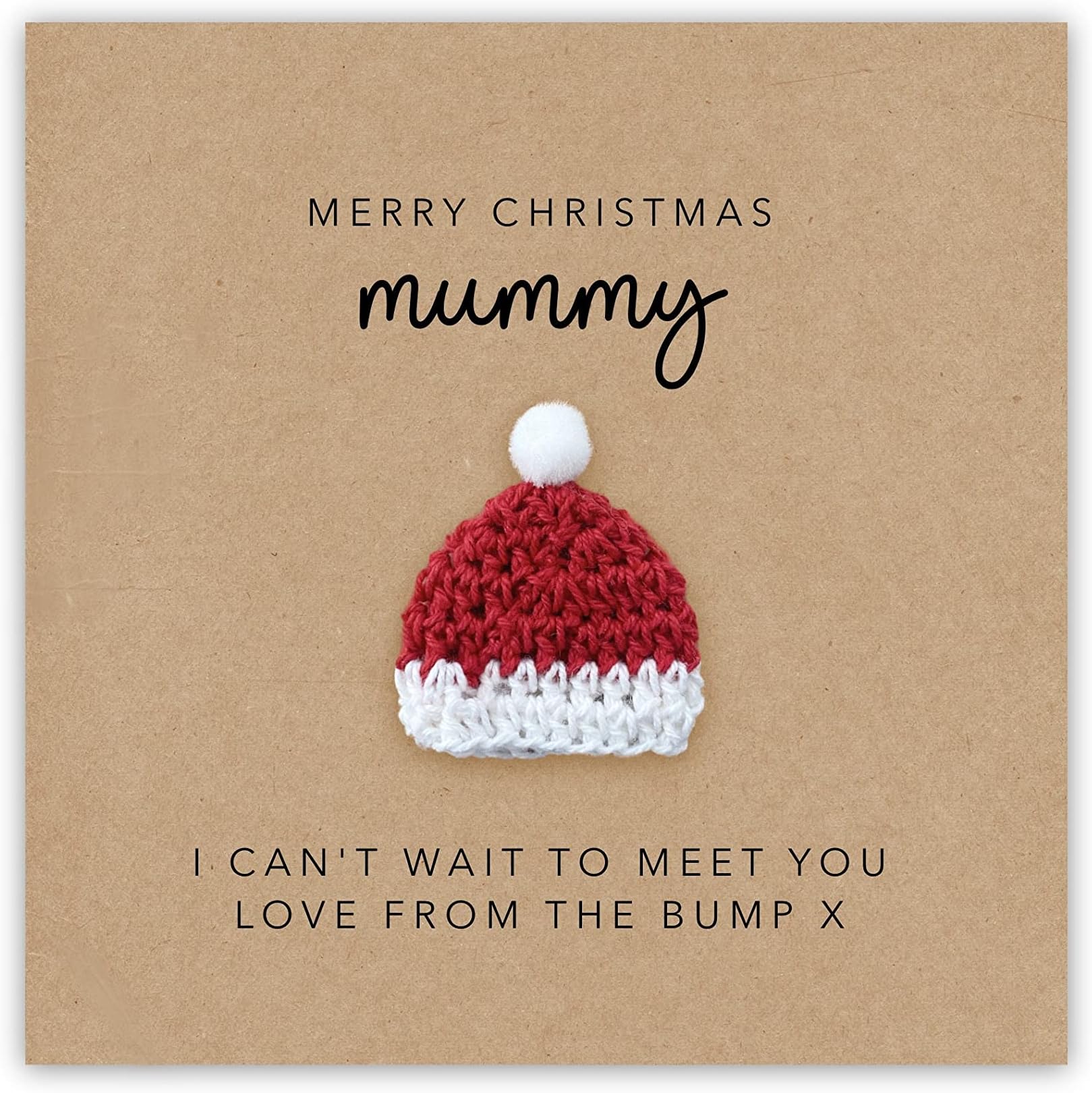 Mummy To Be Christmas Card From The Bump, Christmas Card For Mum To Be, Mummy-to-Be Card, New Mum Christmas Card, From Bump