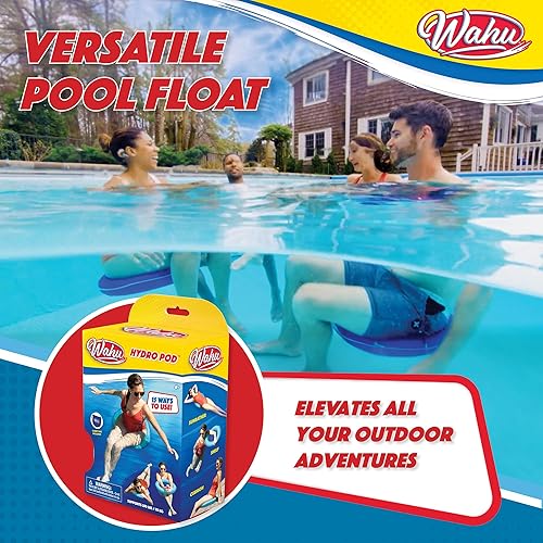 Miniatura 3 de Wahu Hydro Pod - Flotador versátil de piscina con bolsa de transporte, flotador de piscina portátil redondo de 21 pulgadas para adultos y niños a