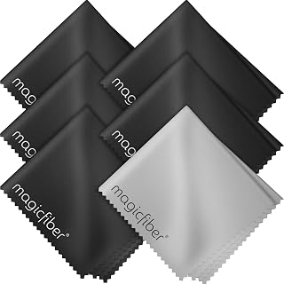MagicFiber Microfiber Cleaning Cloths 6 Pack - Lint-Free Streak-Free for Glasses, Lenses, Screens, Cameras & More