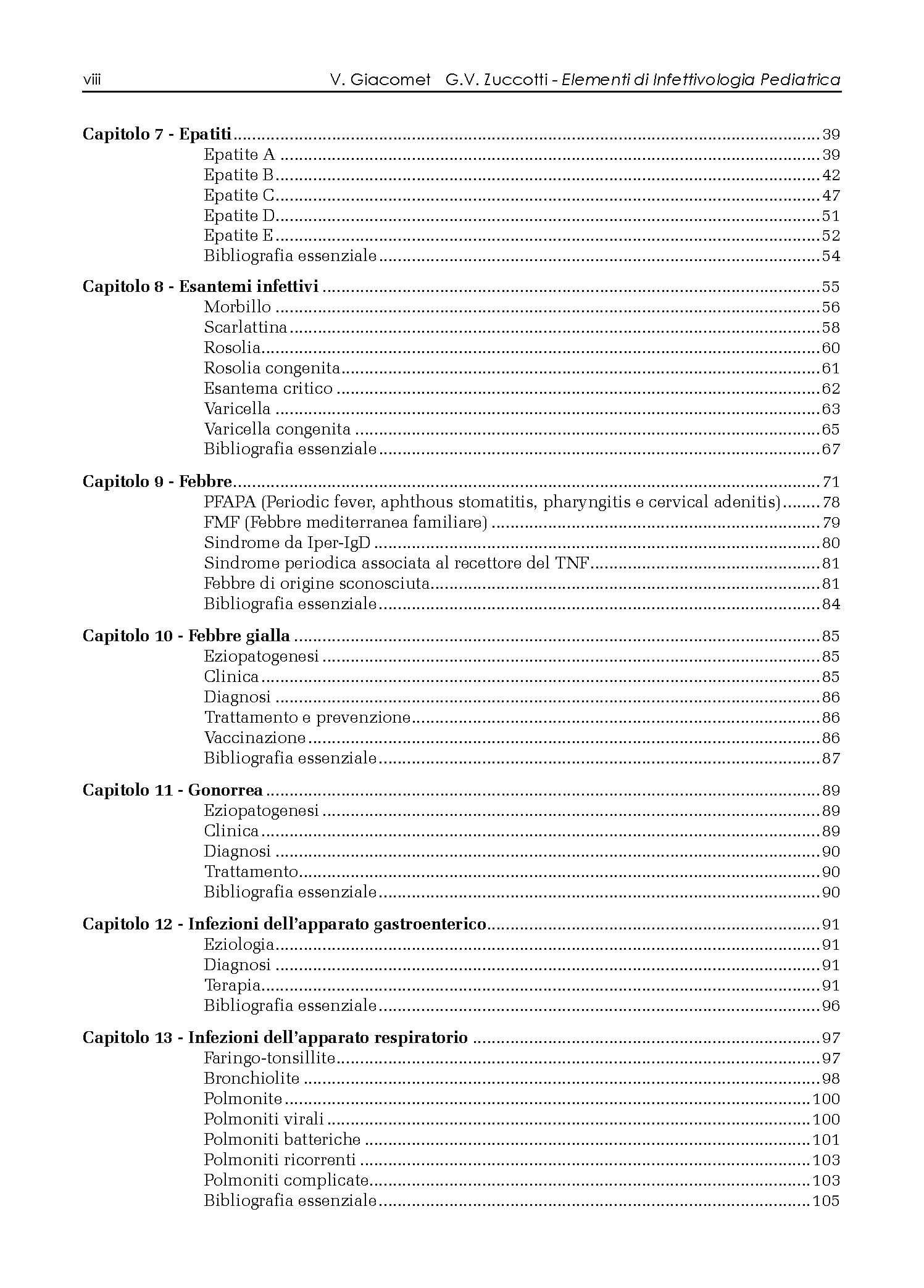 Elementi di infettivologia pediatrica