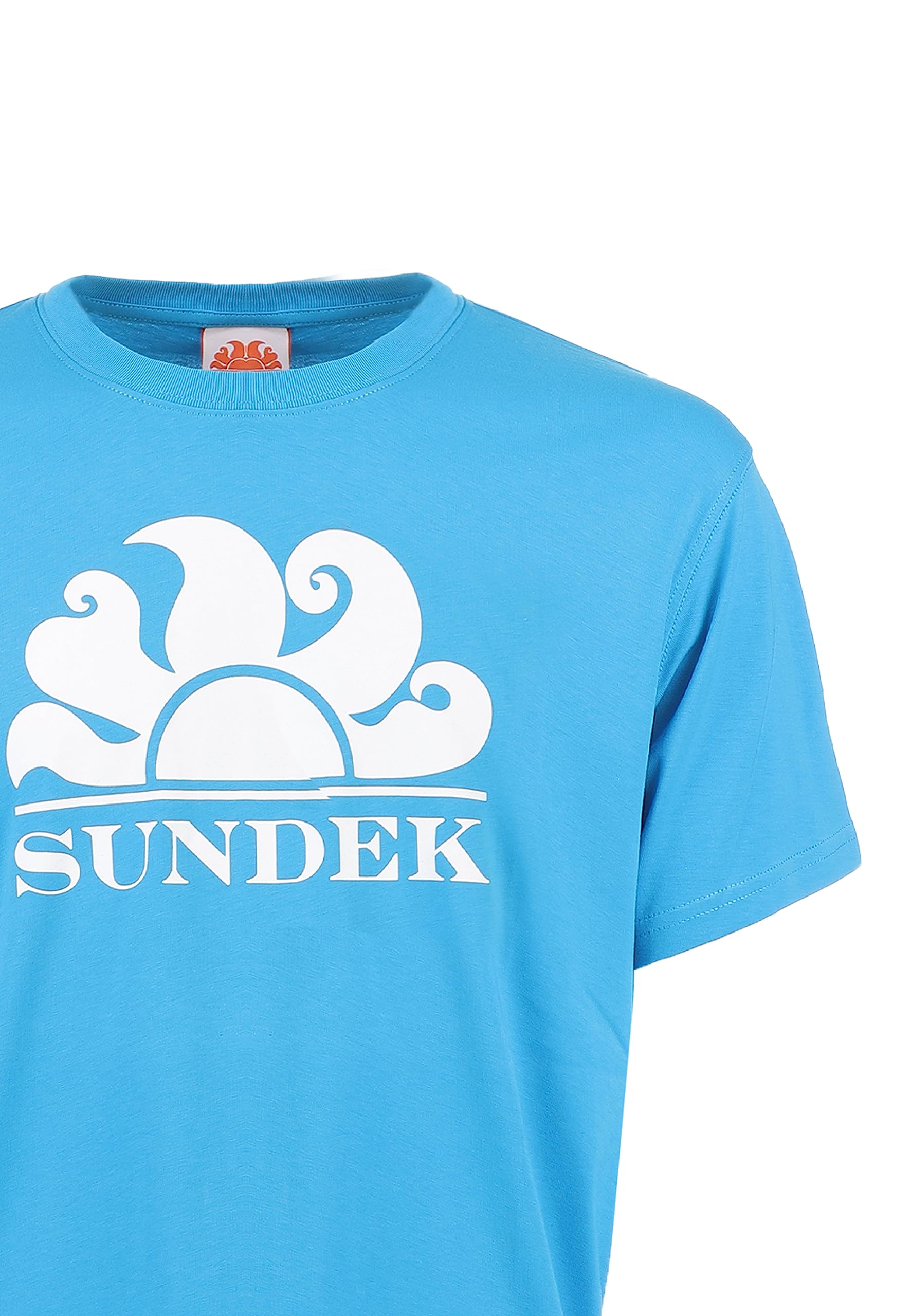 Camiseta de cuello redondo con estampado de logotipo