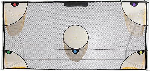 PodiuMax Red de objetivo de portería de fútbol con zonas de puntuación resaltadas