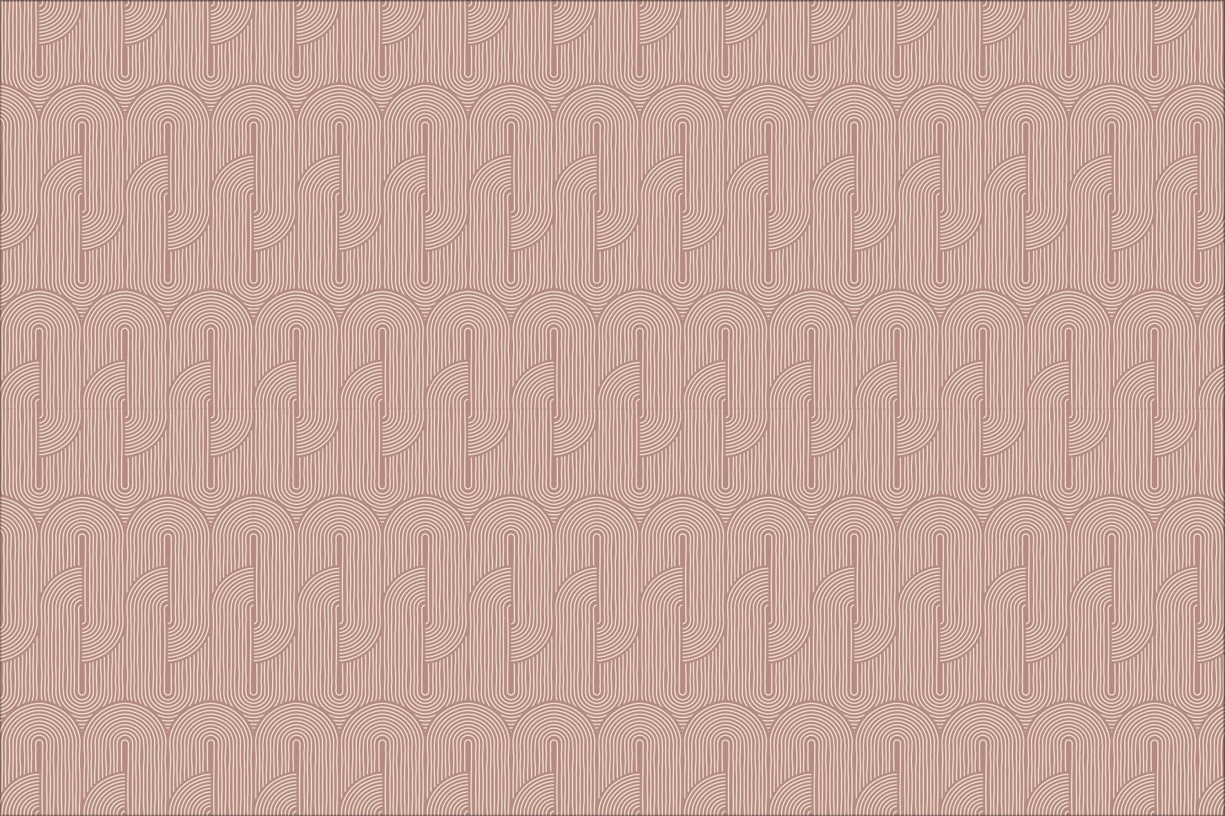 Clairefontaine 116075C - A 60x40 cm Cardboard Desk Blotter with Warm Colours and Geometric Shapes - Home Office - Organisational - Terracotta Collection