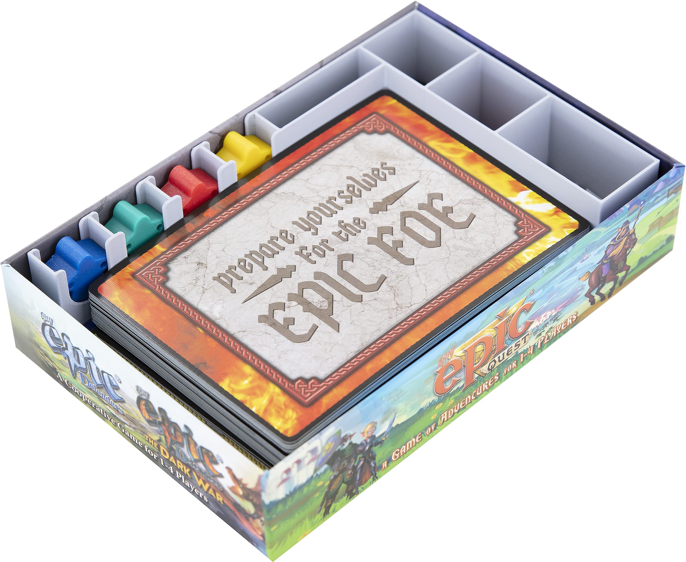 Feldherr Organizer compatible with Tiny Epic Defenders - board game box