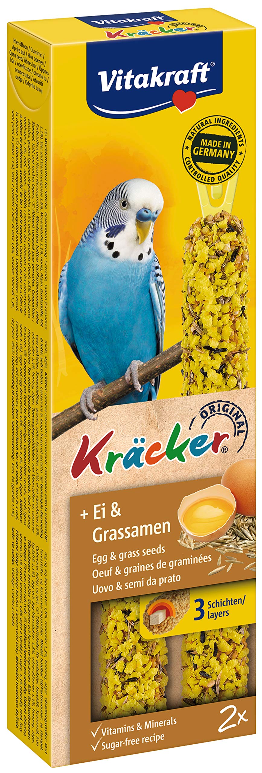 Kräcker pour perruche Vitakraft aux œufs, le plaisir d'une recette