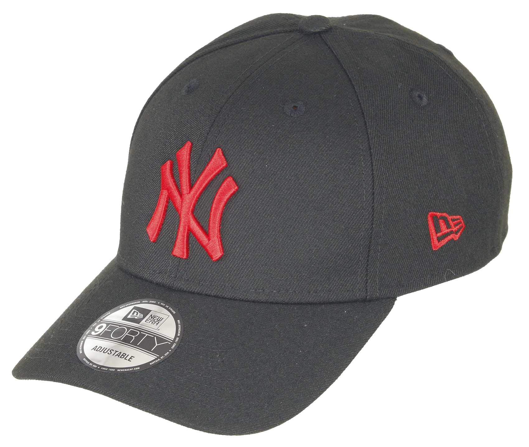 New Era New York Yankees 9forty Adjustable Snapback Cap MLB Essential Black/Red - One-Size โ image 1
