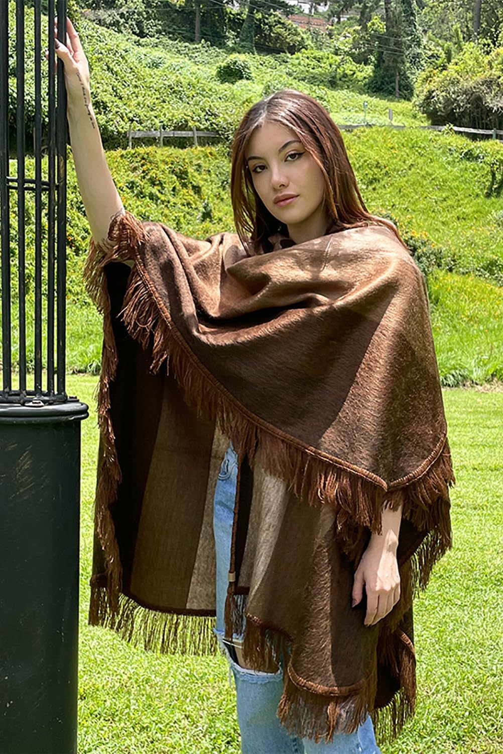 Paku Alpaca clint eastwood western the good poncho shawl trekking yellowstone poncho