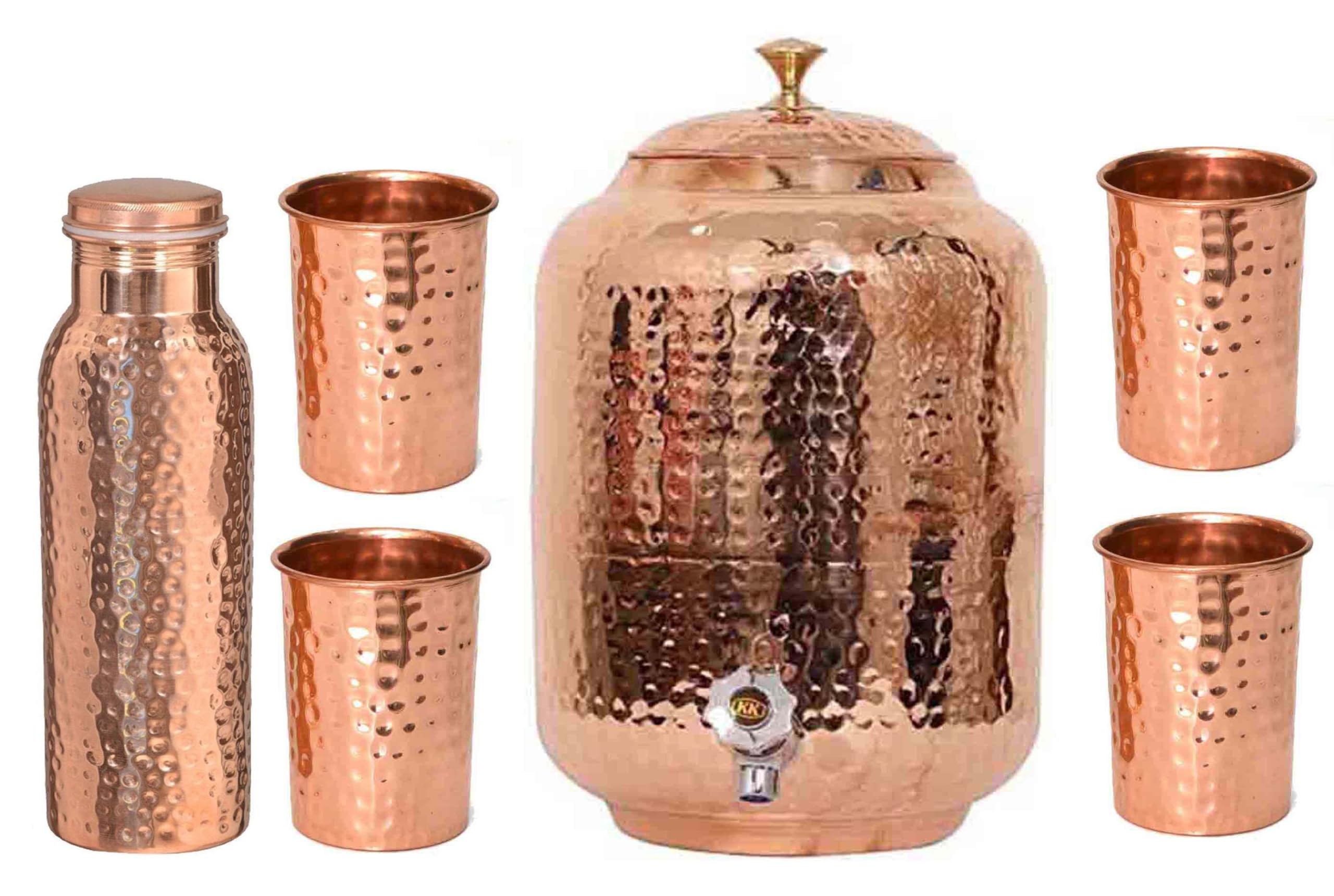 Pichet à Eau Fabriqué à La Main En Cuivre Pour Servir L'eau De Stockage