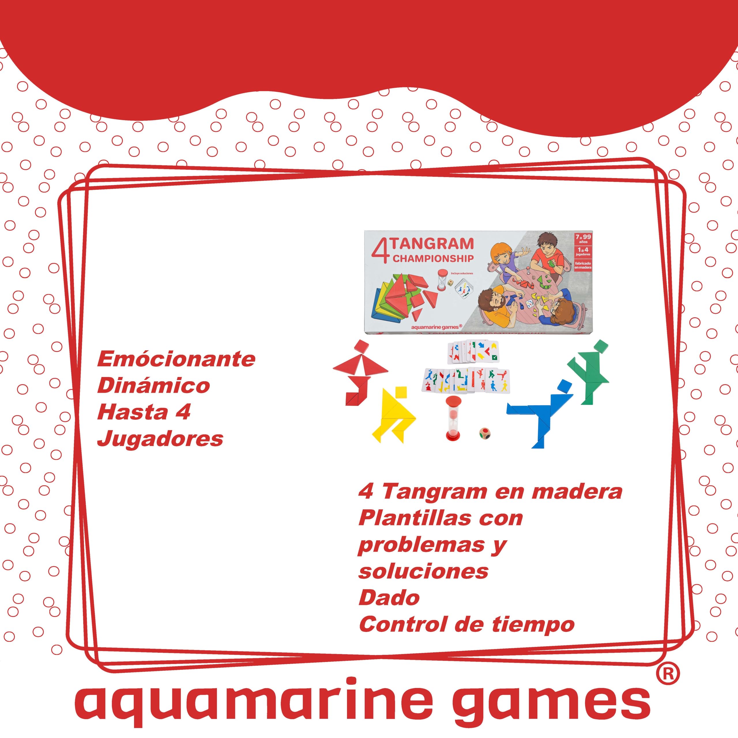 Aquamarine Games - Tangram - 4 Tangram Championship FSC100% (CP039)