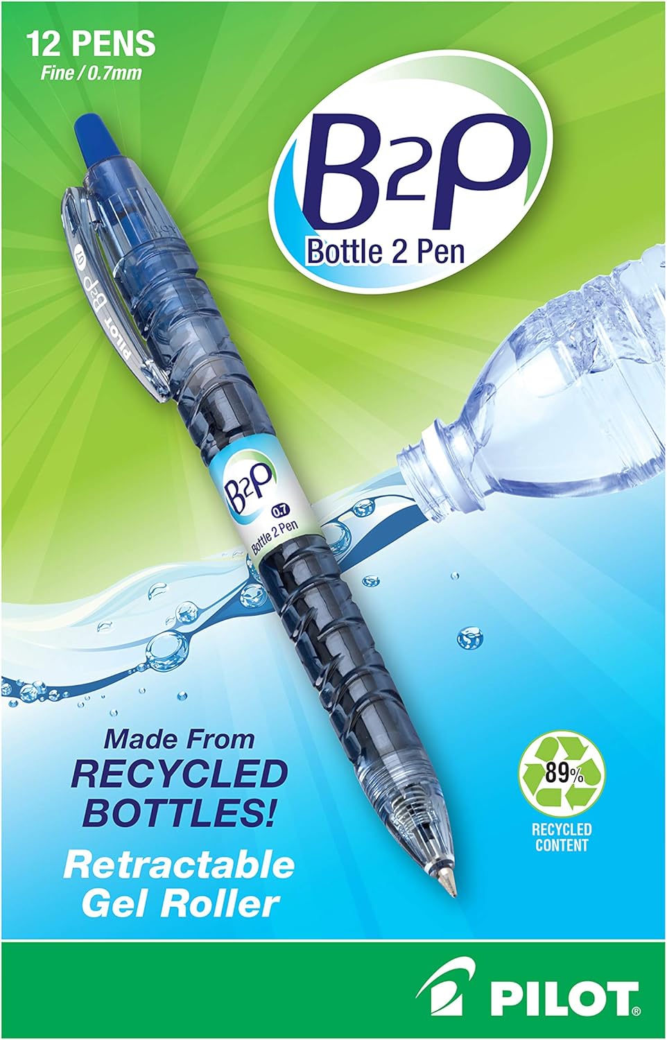 PILOT B2P Recycled Gel Pen, Fine Point, Blue Ink, Liberia Ubuy