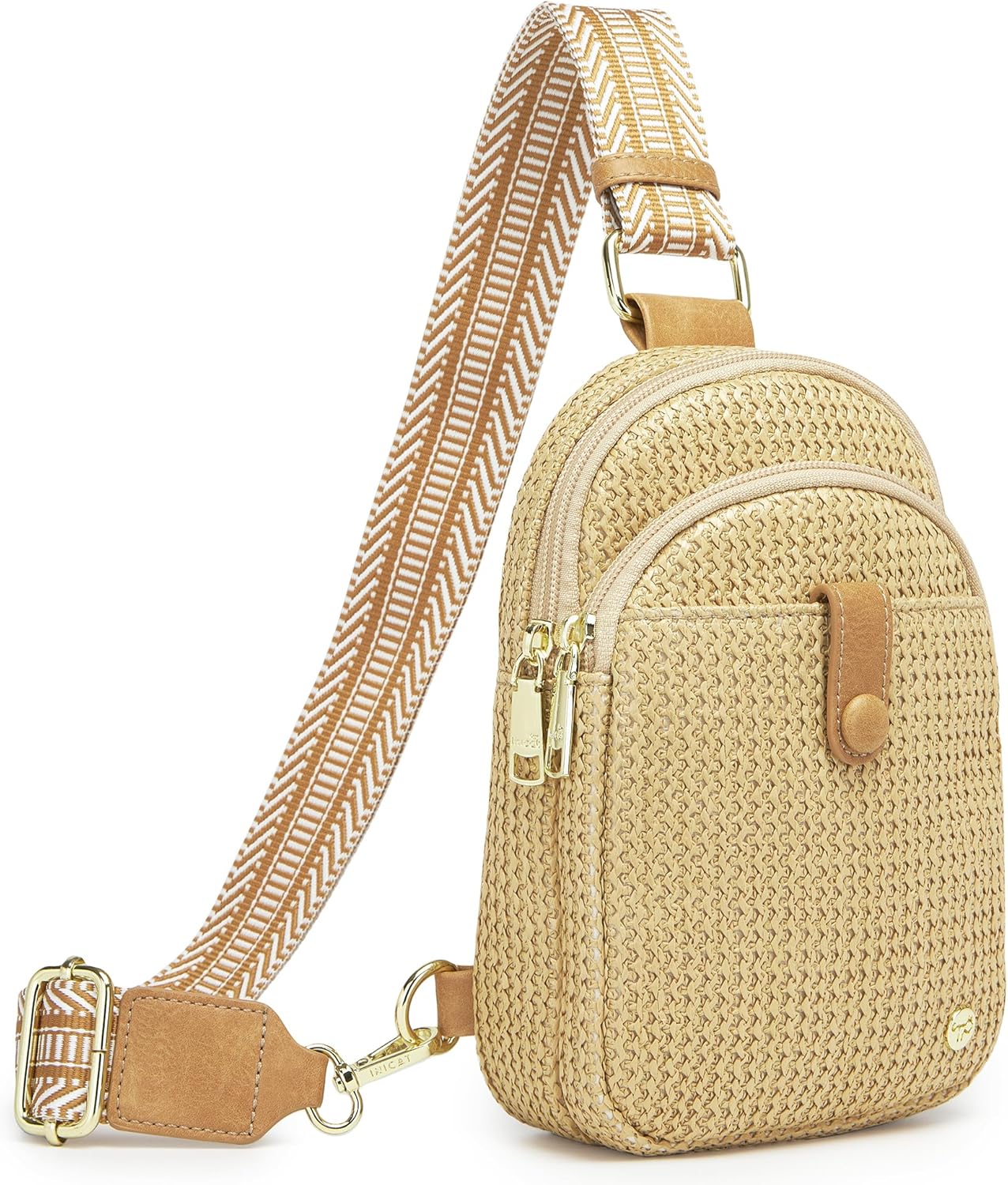 AOCINA Faux Straw Summer Purse Crossbody Bags for Women RFID Raffia Sling Bag Travel Hawaiian Beach Vacation Essentials