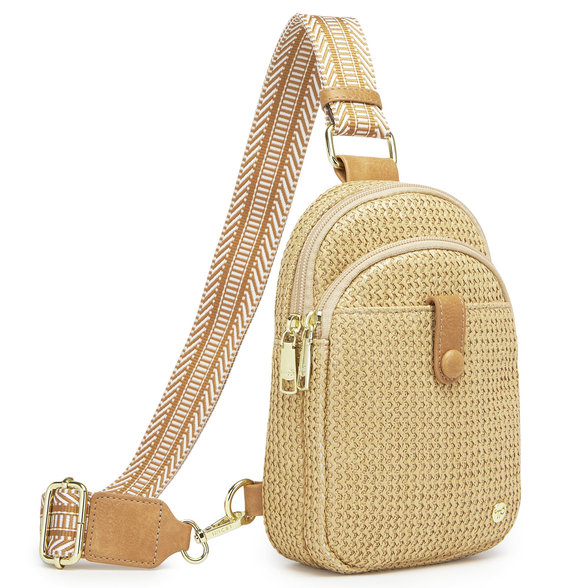 AOCINA Faux Straw Summer Purse 2026 Raffia Small Crossbody Bags for Women Travel RFID Woven Sling Bag Hawaiian Beach Vacation