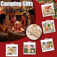 Vista 2 de RV Cutting Board Campsite Retro Happy Camper Bamboo Wood Camper Chopping Board Perfect Funny Serving Tray for Vegetables Fruit Cheese, RV Camper