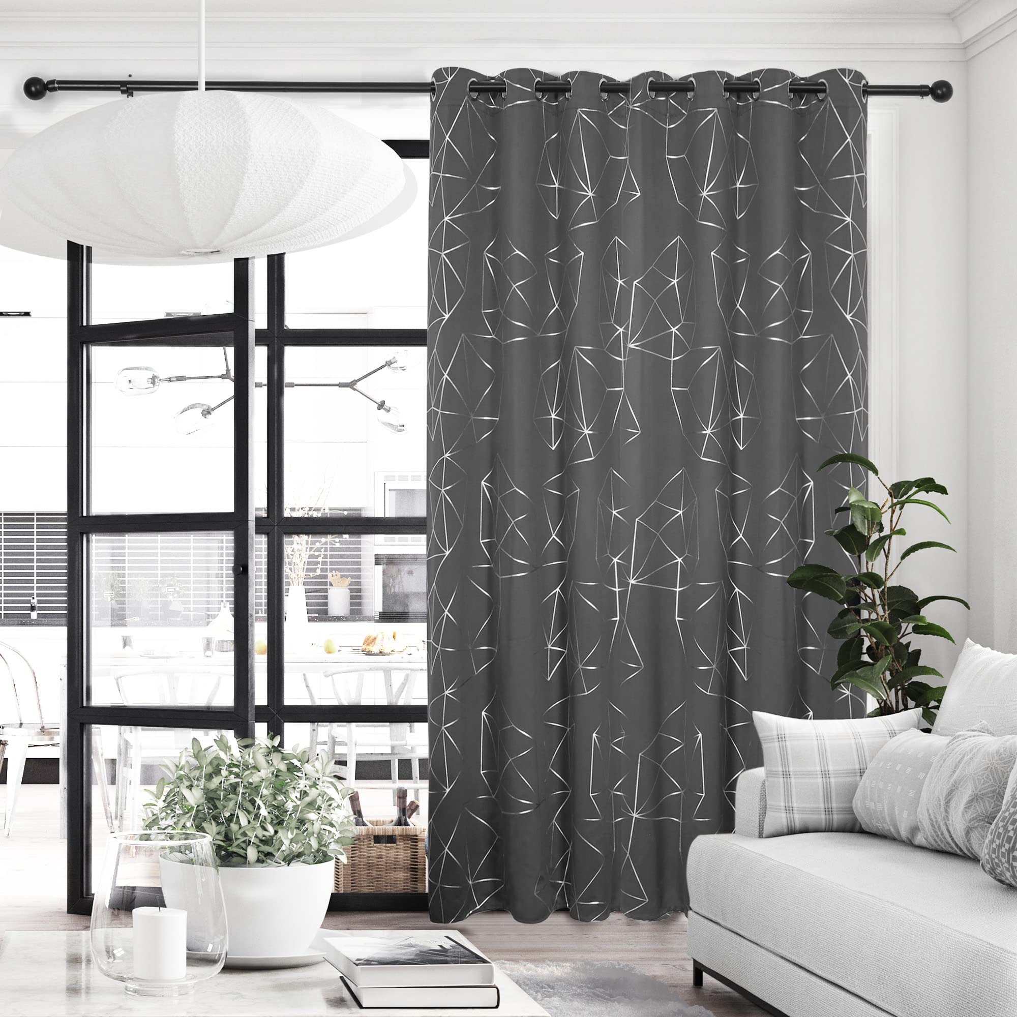 Deconovo Verduisterende Gordijnen Plooiband, Gordijn Warmte-isolerend voor Slaapkamer, Kinderen Kamer, 132x160 cm (B x H), Hemelsblauw, 2 stuks