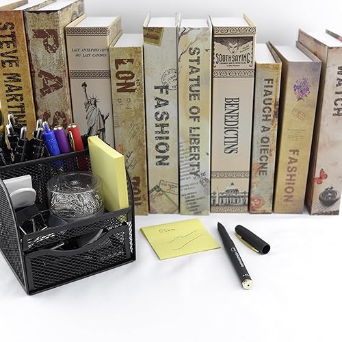 Miniatura 9 de Fengtaiyuan P18x6, bolígrafos de tinta de gel negra, agarre cómodo antideslizante, tinta negra, extrafinos, 0.020 in, tinta de secado rápido, caja