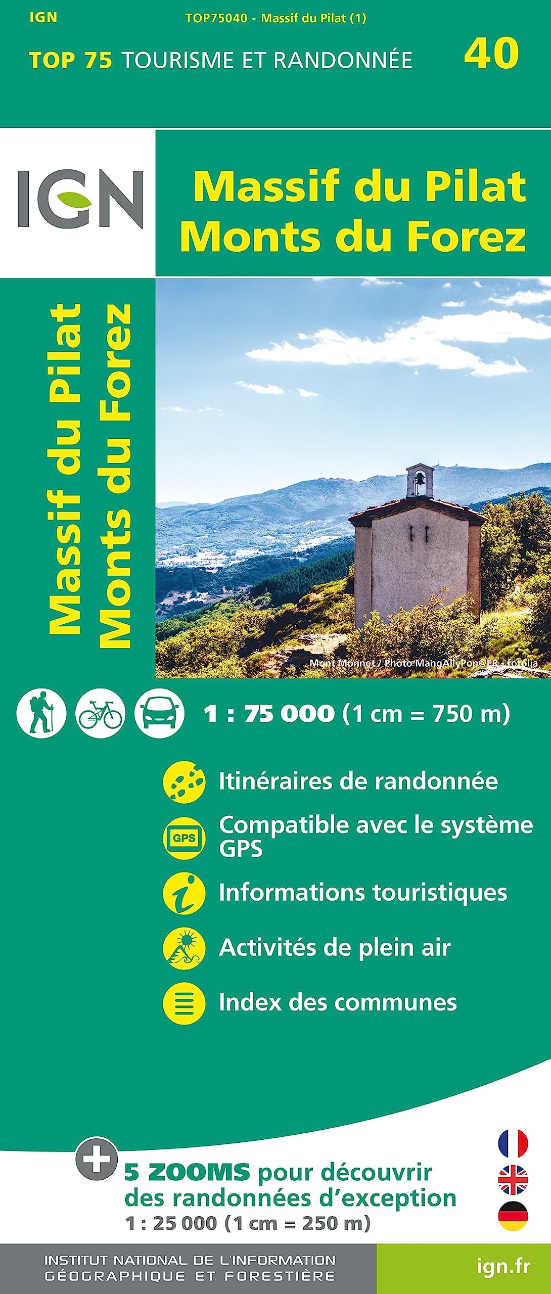 Massif du Pilat - Monts du Forez: 75040 (TOP 75)
