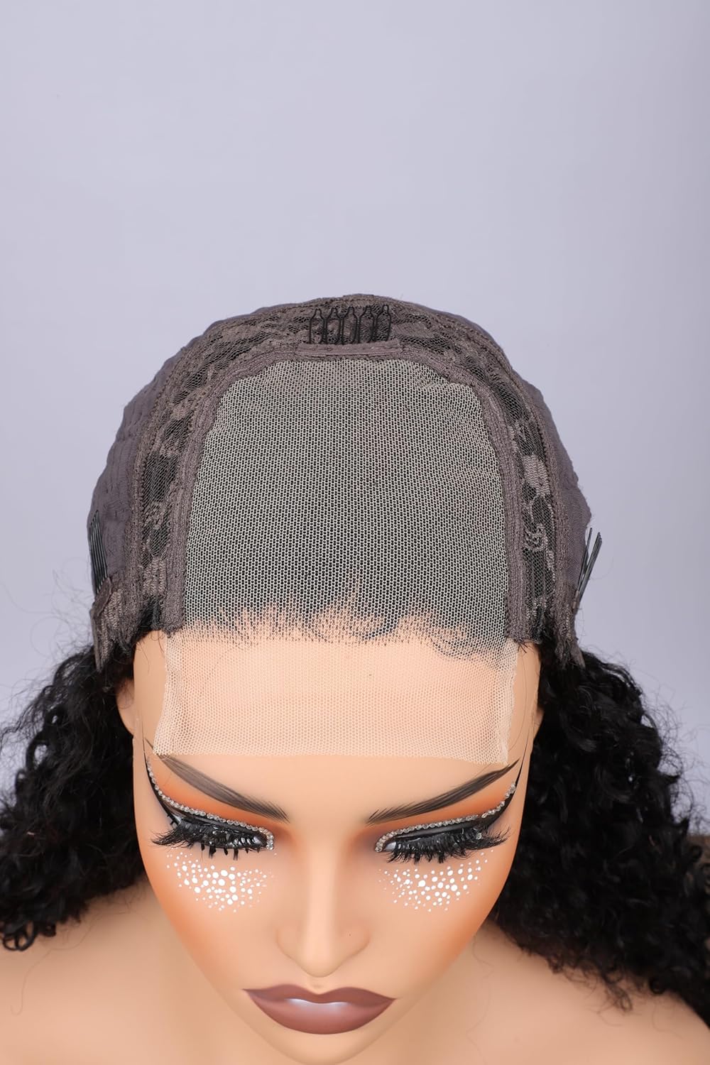 Keshon 4x4 jerry curly Lace Front Wigs Human Hair 180% Density Culy Frontal Wig HD Transparent Lace Frontal Wigs Human Hair Pre Plucked Natural Color new 20inch