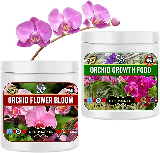Sansar Green® Orchid Care Kit For Orchid Growth and Orchid Flowering (Orchid Growth Fertilizer 200 gm + Orchid Flowering Fertilizer 200 gm)
