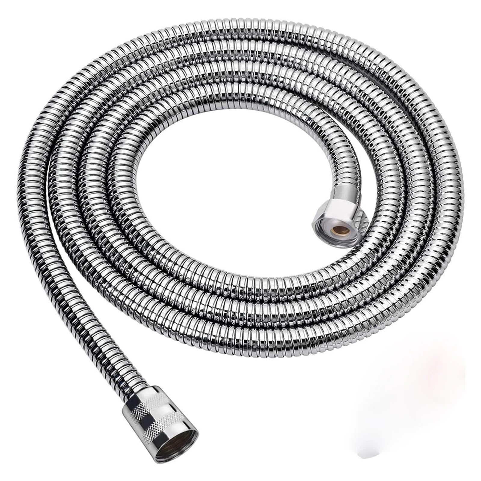 Tubo flessibile per doccia in acciaio inox G1/2", antiruggine, a prova di perdite, ad alta pressione, design anti-esplosione, lunghezza 2 m, colore: nero