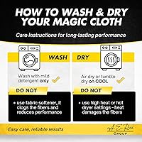 Vista 6 de Microfiber Magic Streak Free Cleaning Cloth 3 Pack Clean Any Surface with Just Water Eco Friendly Environmentally Safe Perfect for Window, Mirror