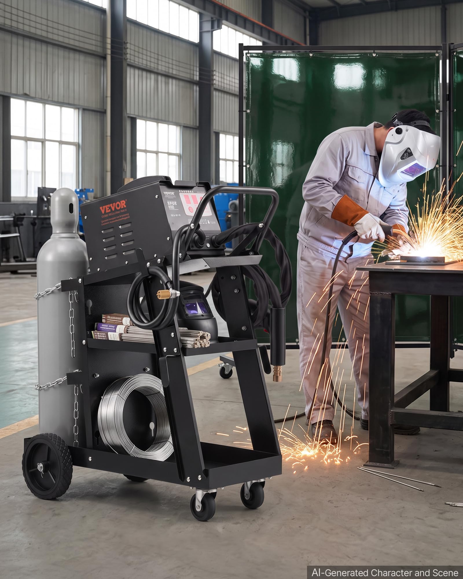 VEVOR Welding Cart - Heavy Duty Storage -9 VEVOR Welding Cart - Heavy Duty Storage -9