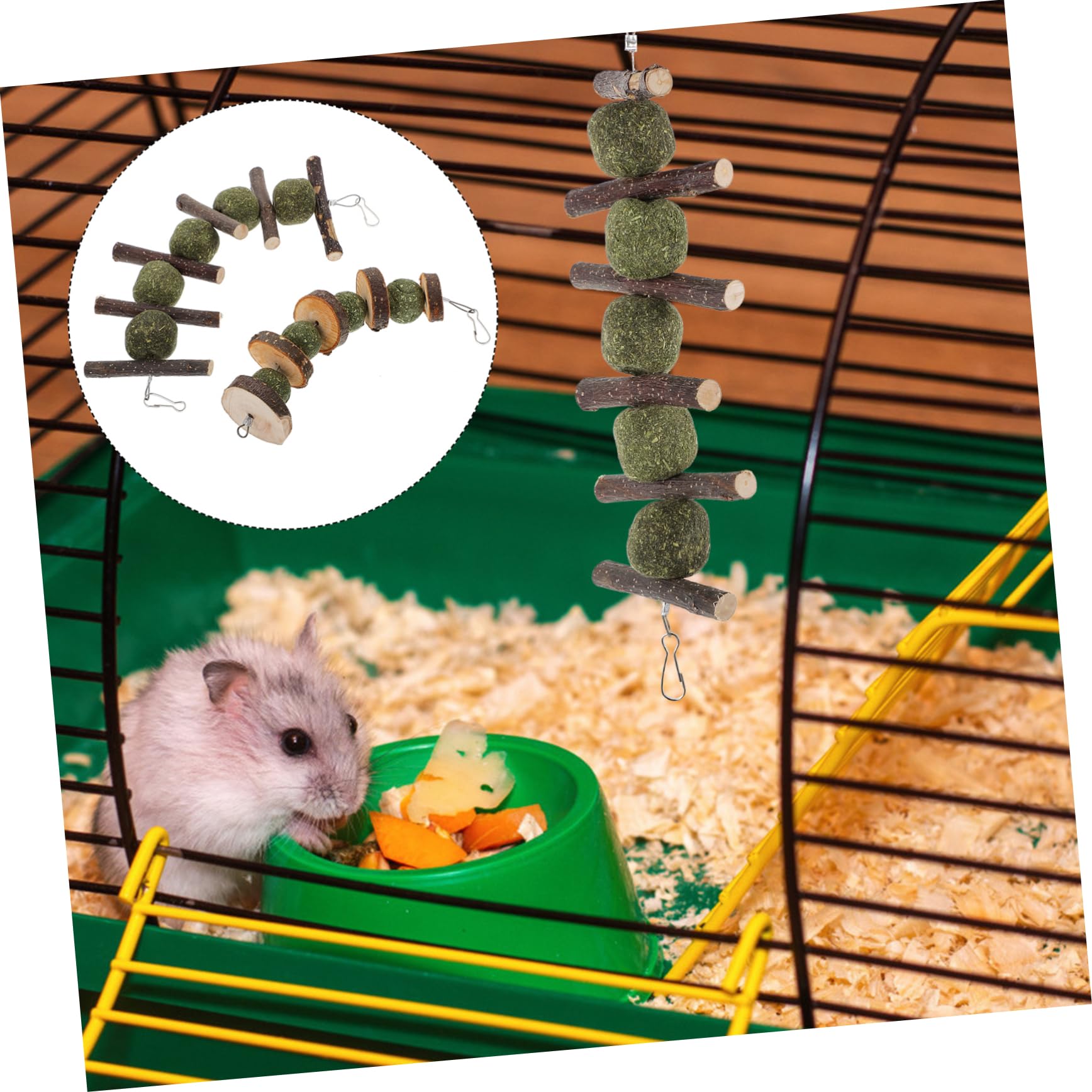BESPORTBLE 6stücke Apfelholz-kauspielzeug Für Kleintiere Sicheres Und Praktisches Kau Hamster Und Kaninchen Spiel Und Intelligenz