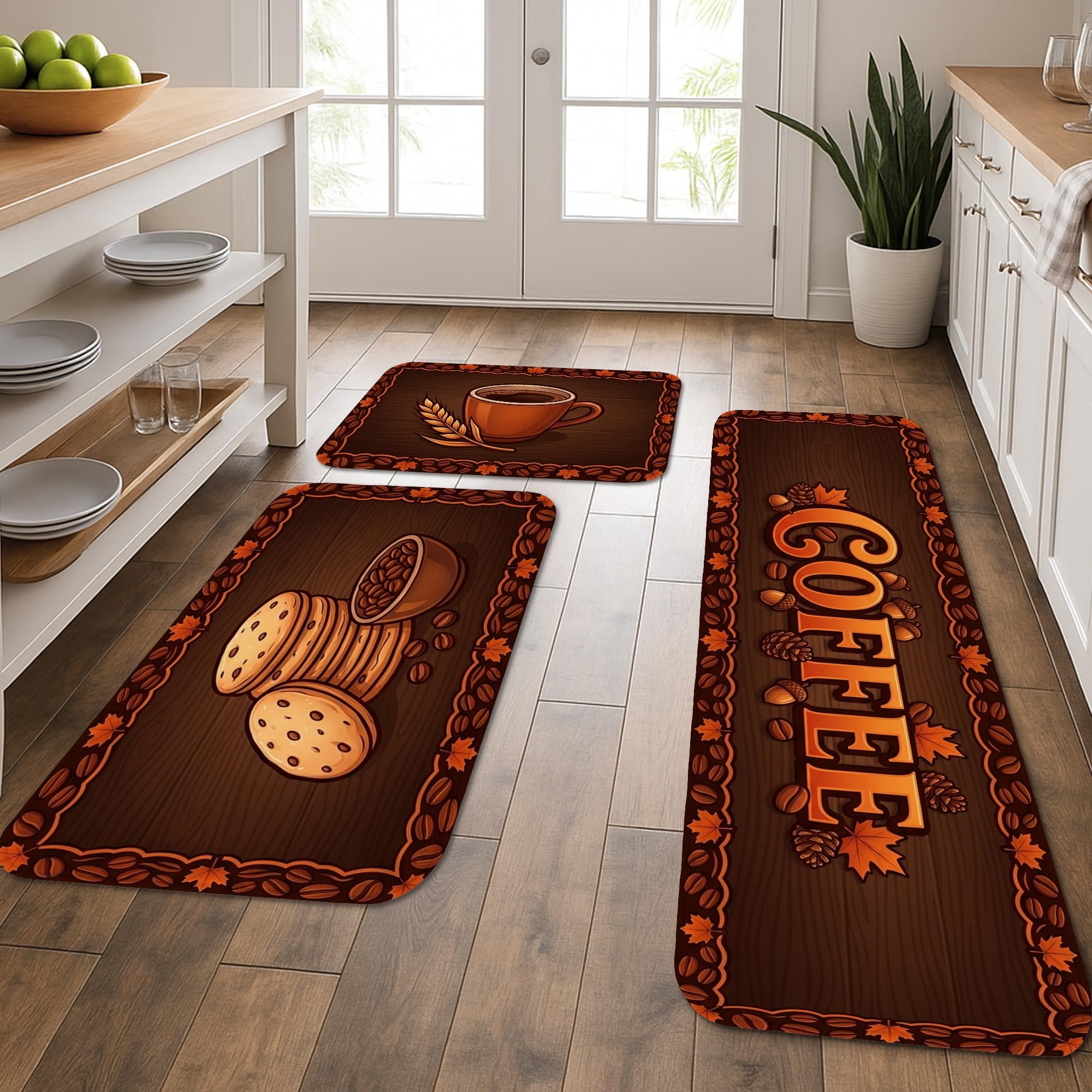 Tapis de cuisine confortables pour soulager le dos devant l'évier et la buanderie