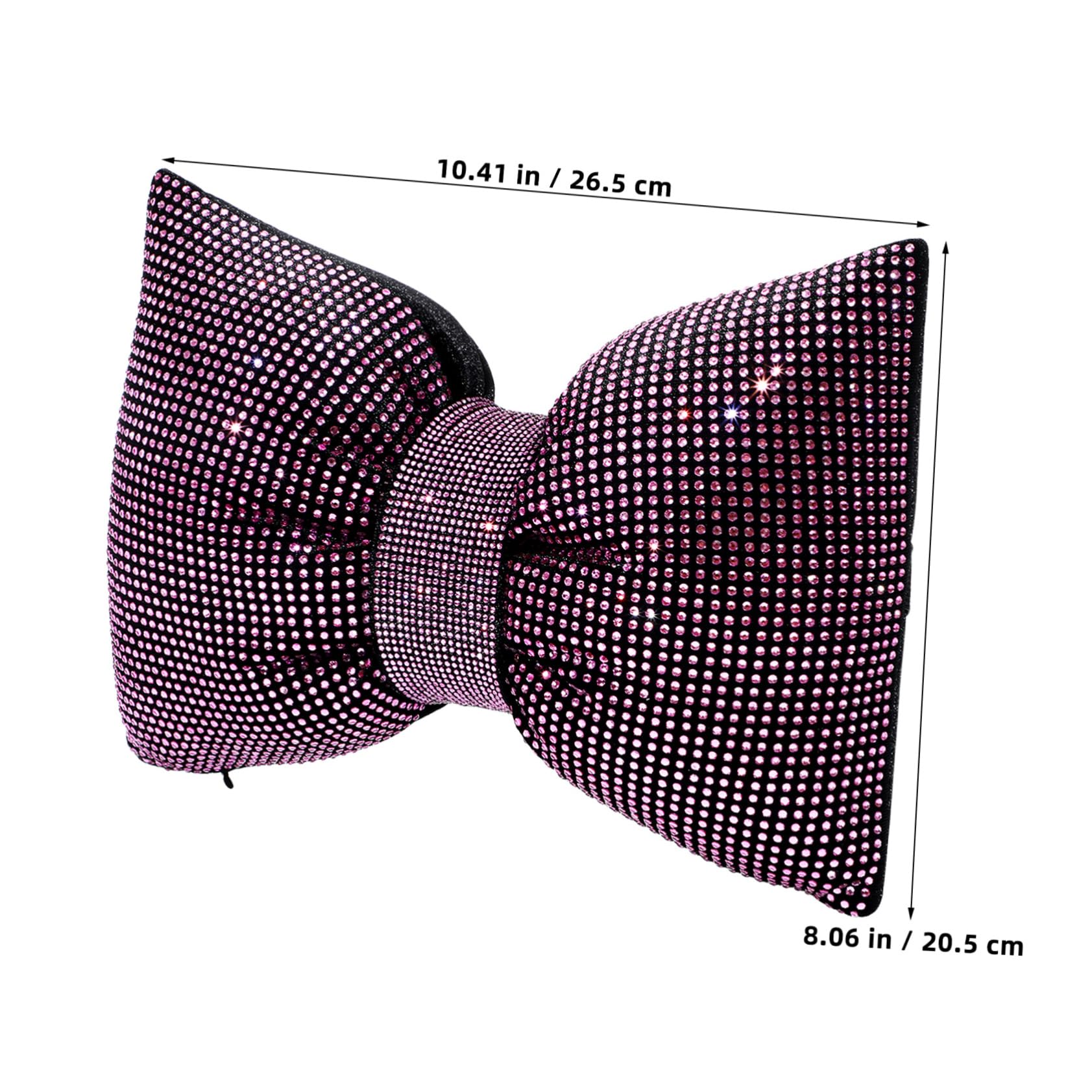 Coussin D’Appui-tête Voiture Nœud Rose, Lot de 2