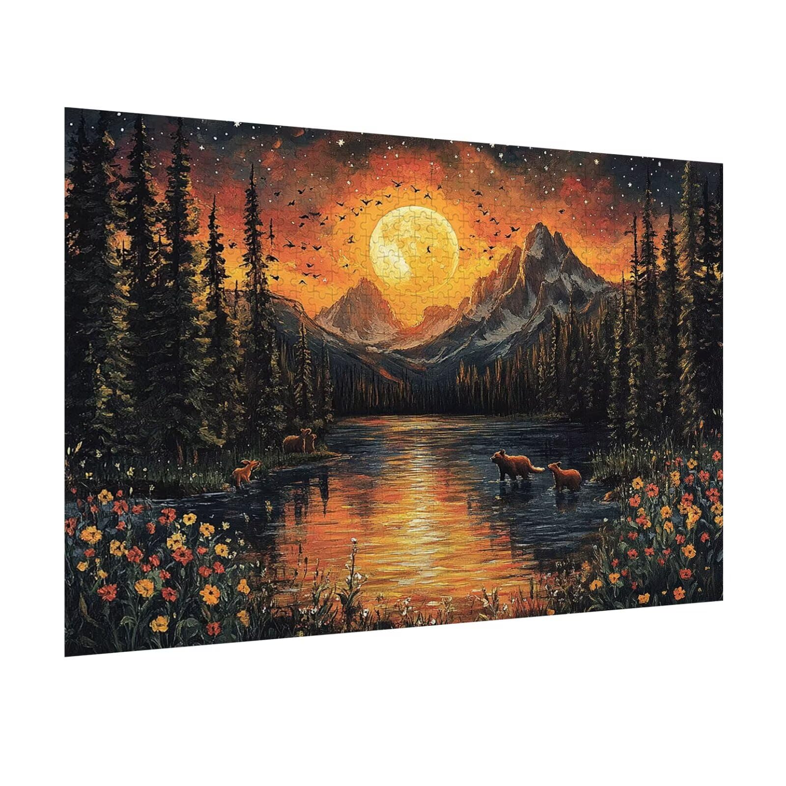 Puzzle 3000 Pezzi Sole calante Puzzle Adulti, Gioco Educativo, n-448