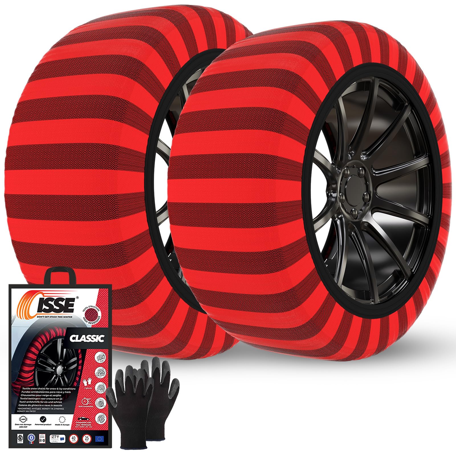 ISSE C60062 Textile Snow Chains Tribologic Classic, Size 62