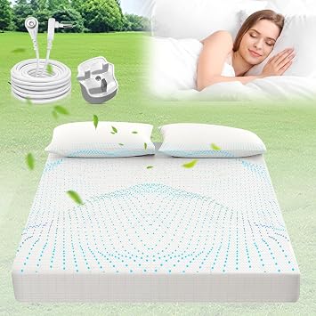 Grounding Bed Sheet, Grounding sheet With 10% Silver Fiber & 90% Organic Cotton, Natural Wellness And Healthy Earth Energy Mat White 193 * 203 * 33
