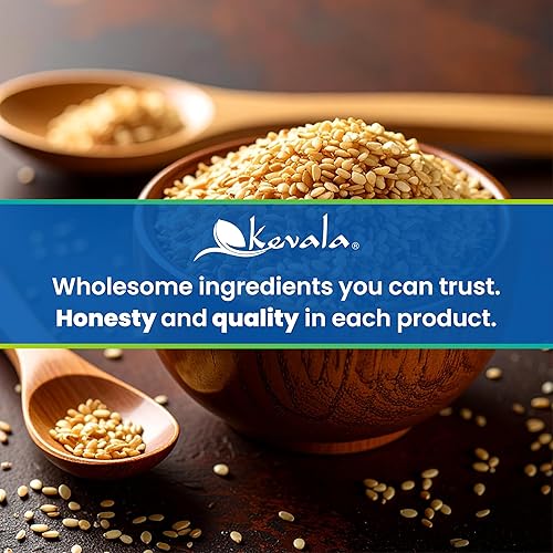 Miniatura 8 de Kevala Semillas de sésamo tostadas orgánicas, sin cáscara, 4 lb