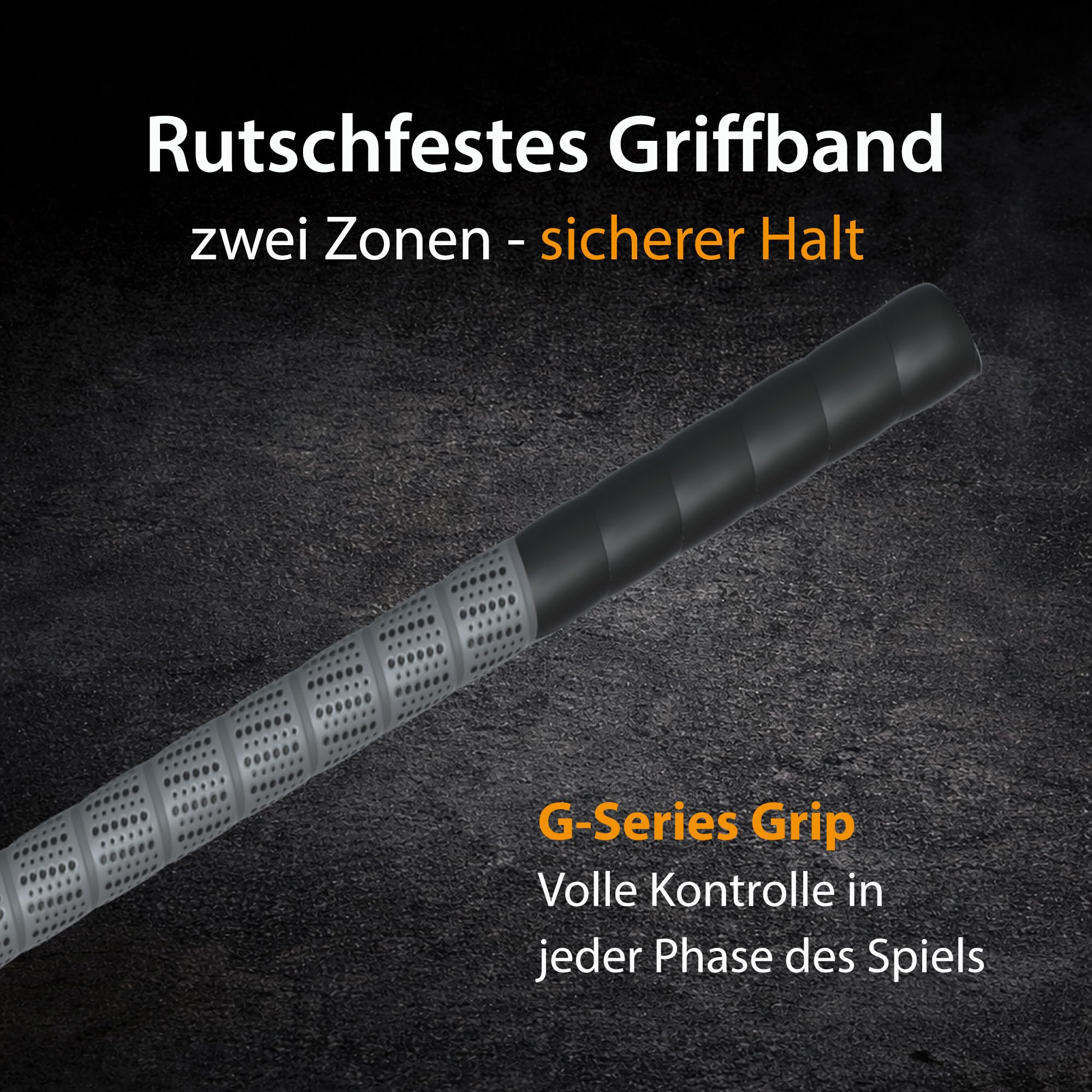 FAT PIPE Floorball Racchetta da Hockey Zack 33 Bone Orange IFF