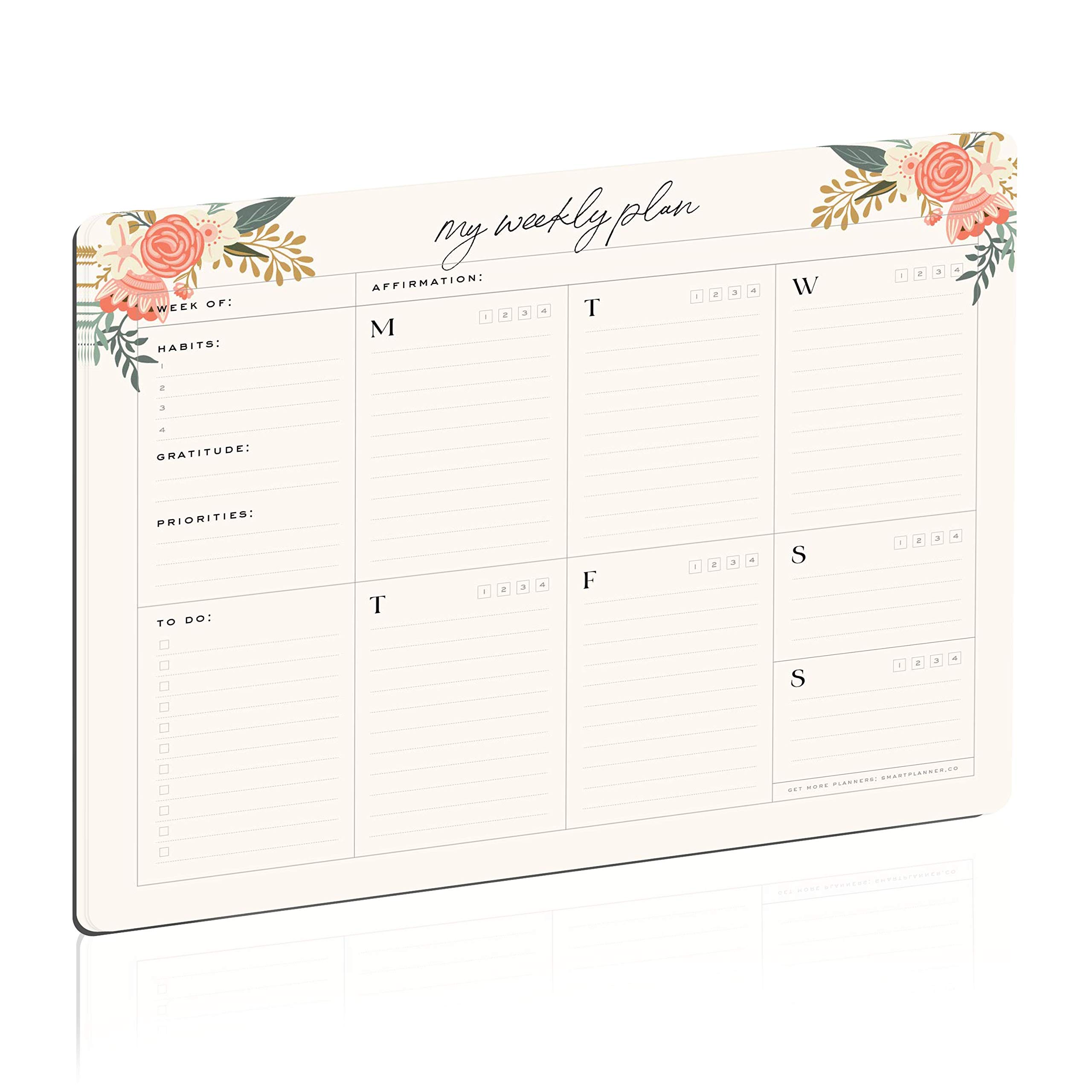 Buy Smart Planner Weekly Desk Pad A4 Size 11 x 8.5 inches Undated